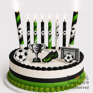 KIT DECO TORTA FUTBOL (12 UNIDADES)